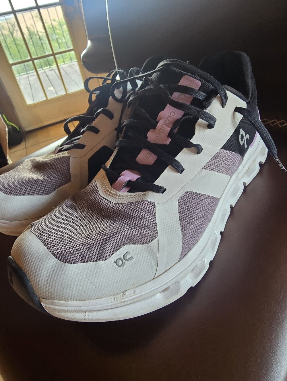 On Running Women's Cloud Sneakers in Lavender and White